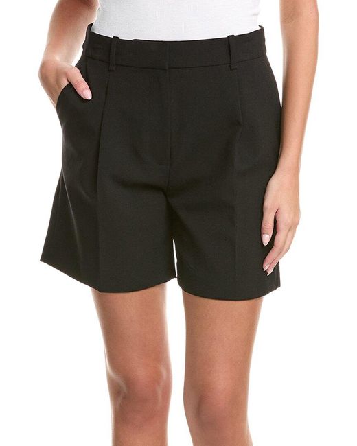 Rag & Bone Black Irina Wool-Blend Short