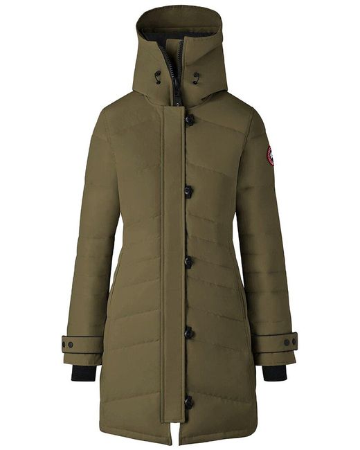 Canada Goose Green Lorette Parka Heritage Slim Fit Parka