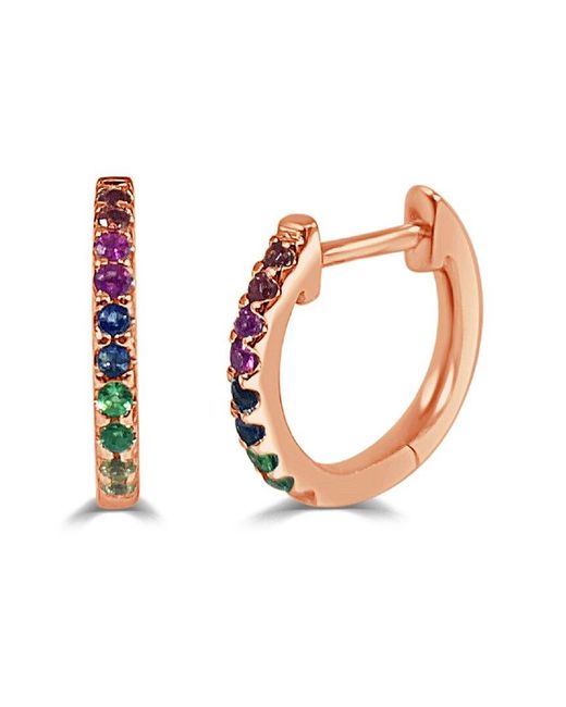 Sabrina Designs Pink 14K Rose 0.17 Ct. Tw. Sapphire Earrings