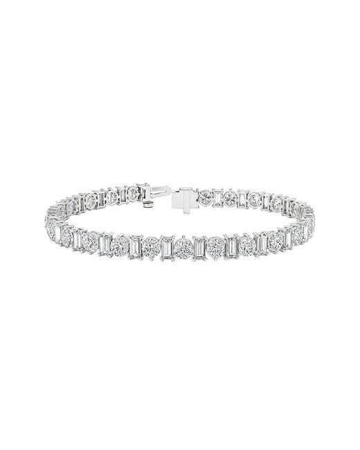 Lab Grown Diamonds White 14K 11.52 Ct. Tw. Lab-Grown Diamond Tennis Bracelet
