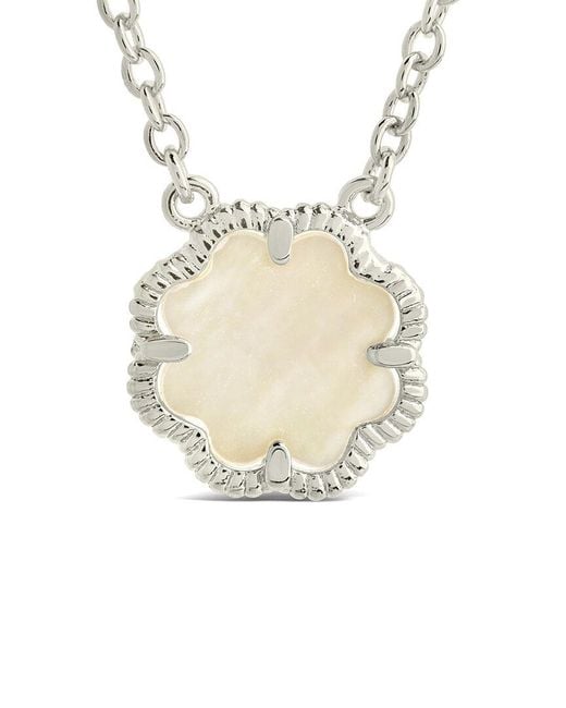 Sterling Forever Multicolor Rose Petal Pendant Necklace