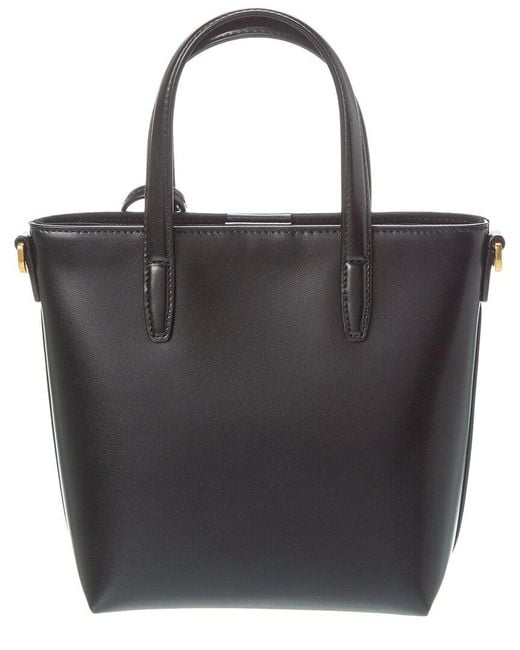Saint Laurent Black Toy Mini Leather Shopping Tote