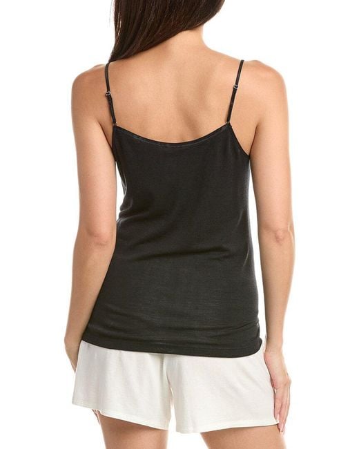 Hanro Black Wool & Silk-Blend Camisole