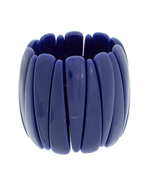 Kenneth Jay Lane Blue Stretch Bracelet