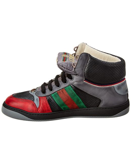 gucci screener leather sneaker