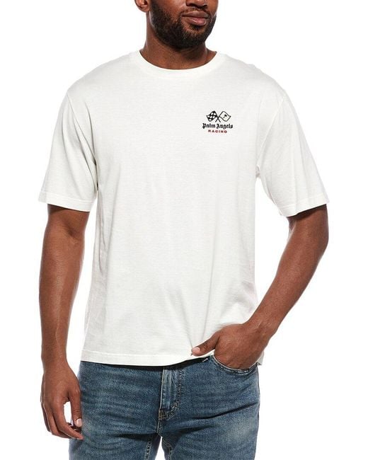 Palm Angels White T-Shirt for men
