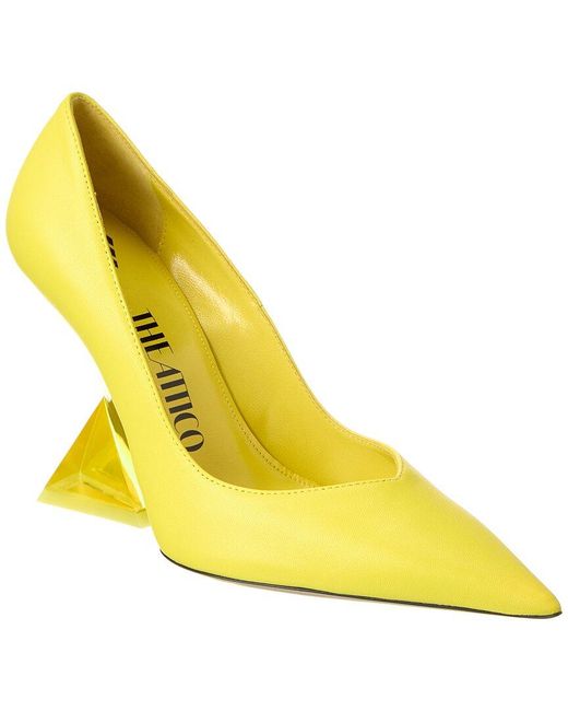 The Attico Yellow Cheope Leather Pump