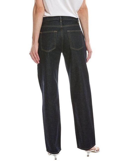 FRAME Black Frame The Hang Long Rinse Straight Jean