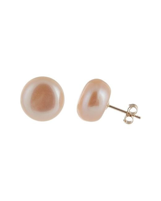 Splendid Multicolor 14k 11-11.5mm Freshwater Pearl Earrings