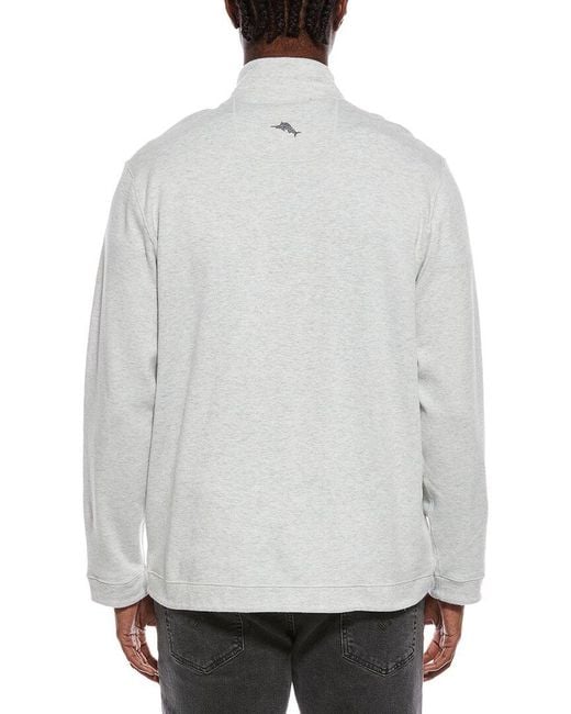 Tommy Bahama Gray Flipview 1/2-Zip Pullover for men