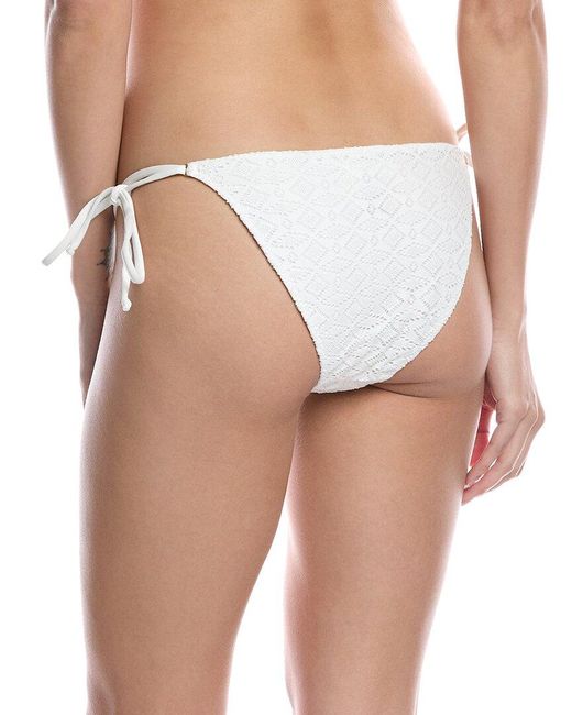 Ramy Brook White Veda Bikini Bottom