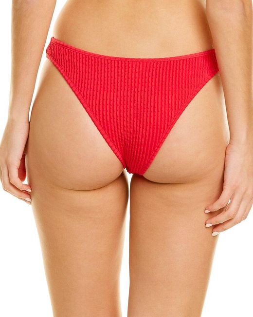 Tropic of C Red High Curve Bikini Bottom