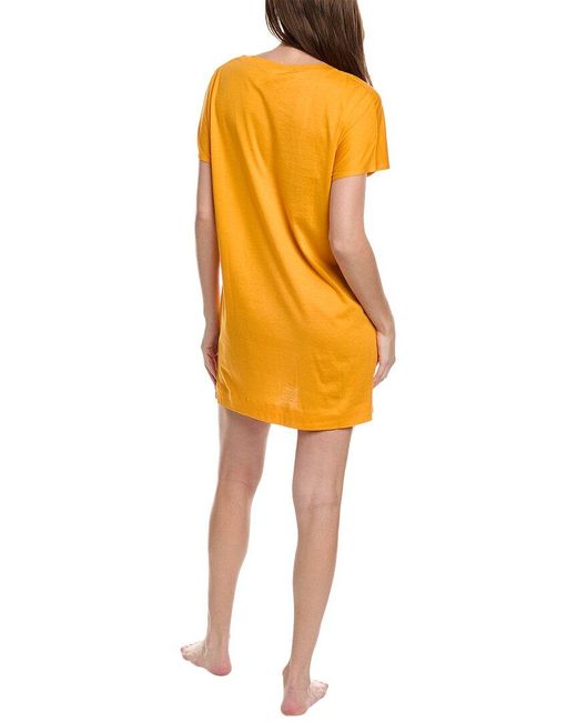 Hanro Orange Laura Bigshirt