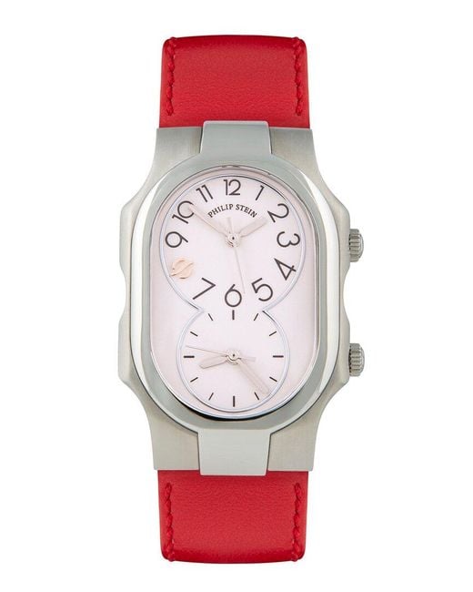 Philip Stein Red Slim Watch for men