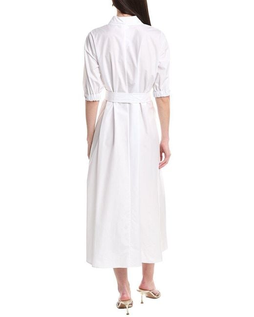 Max Mara White Hoyo Maxi Dress