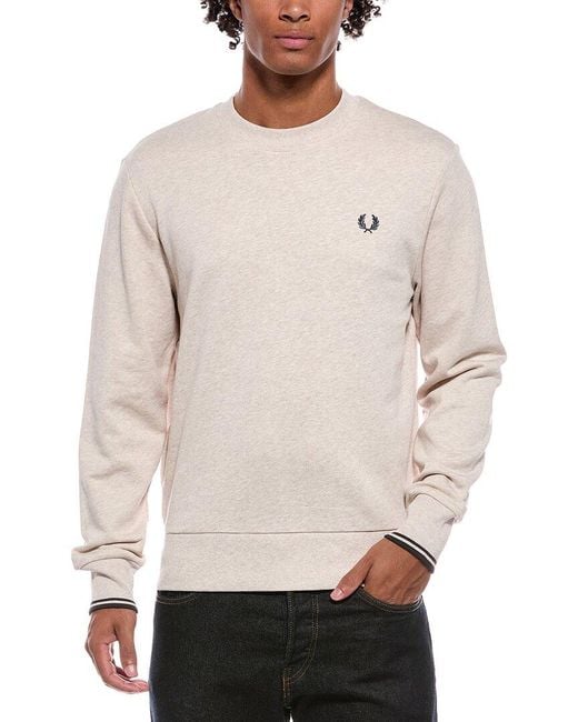 Fred Perry Gray Crewneck Sweatshirt for men