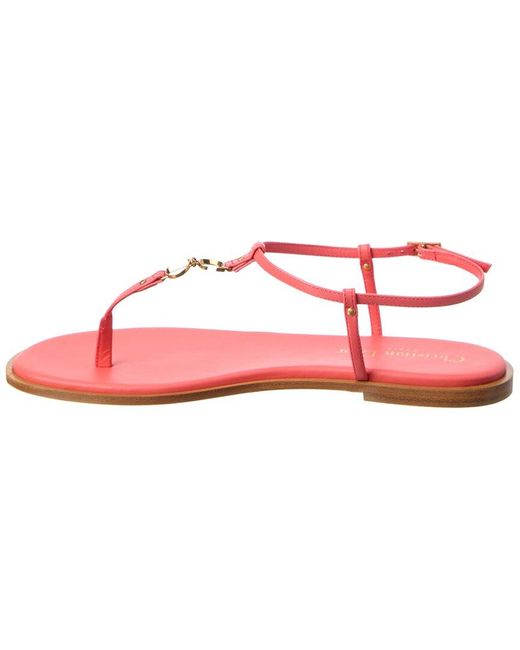 Dior Pink C'Est Leather Sandal