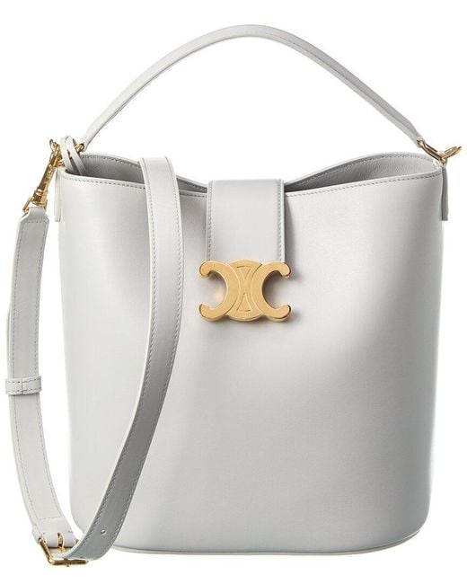 CELINE【入手困難】お洒落な★BUCKET LOUISE★ミディアム★全色 Celine Louise Triomphe Bucket Bag Medium