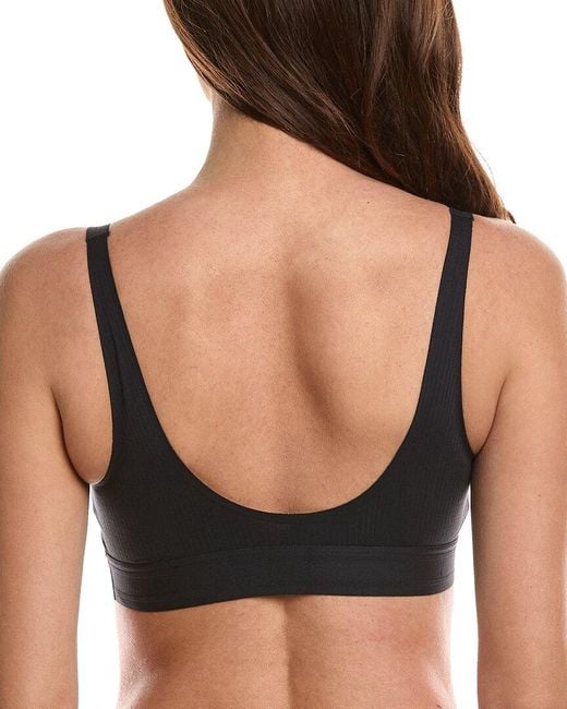 Wolford Black Beauty Cotton Scoop Neck Bralette