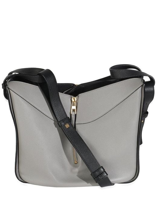 Loewe Gray Grey Leather Medium Hammock Shoulder Bag (authentic Pre-loved)