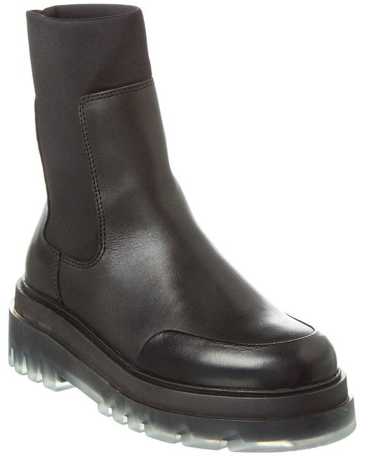 Pajar Black Vene Leather-trim Boot