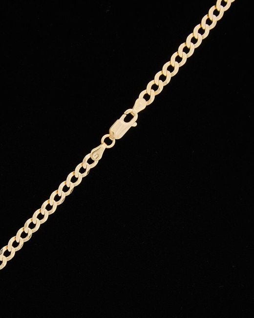 Italian Gold Black 14k Cuban Miami Link Necklace