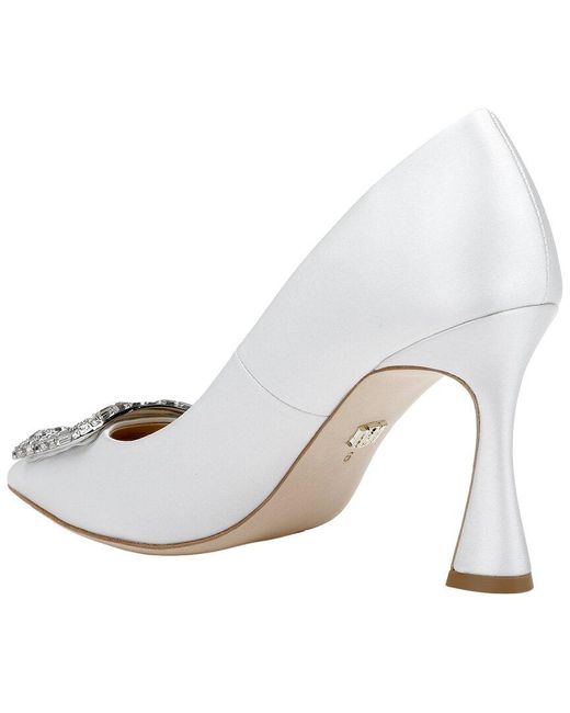 Badgley Mischka White Aubree Pump