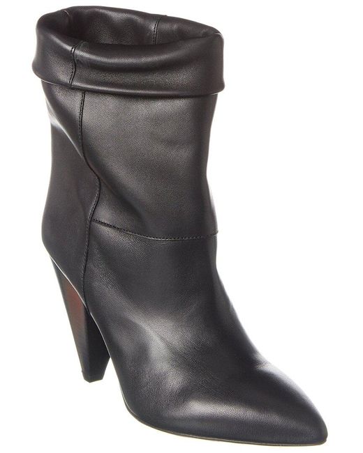 Isabel Marant Gray Luido Leather Bootie