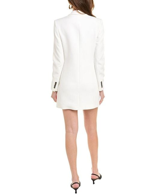 The Kooples White Slit Zoom Blazer Mini Dress