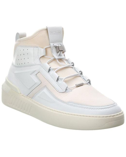 Tod's White X No_code Leather High-top Sneaker for men