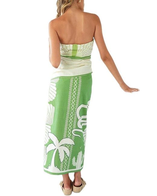 LEON GORI Green Top & Skirt Set