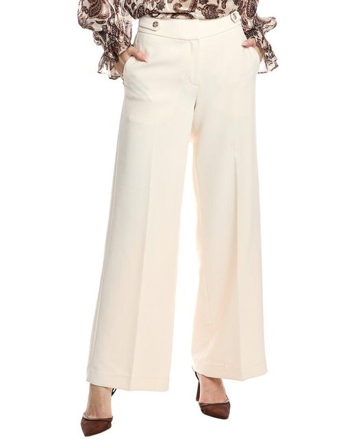 Tahari Natural The Angelica Wide Leg Trouser