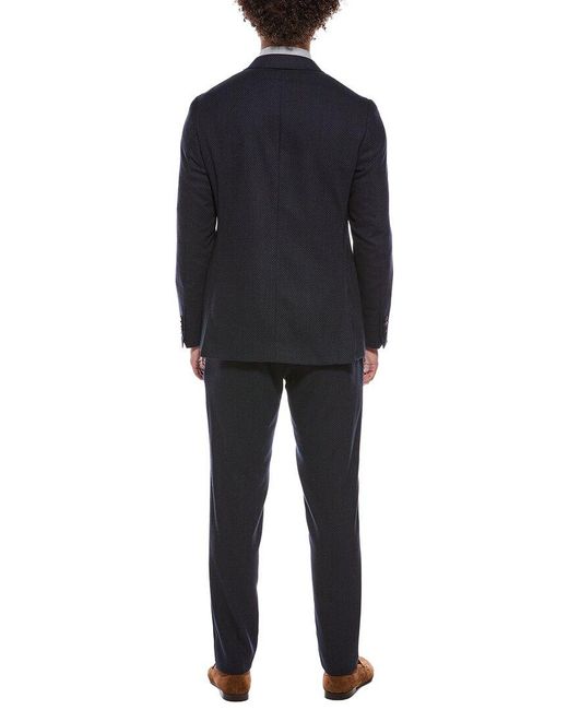 Canali Black 2Pc Wool Suit for men