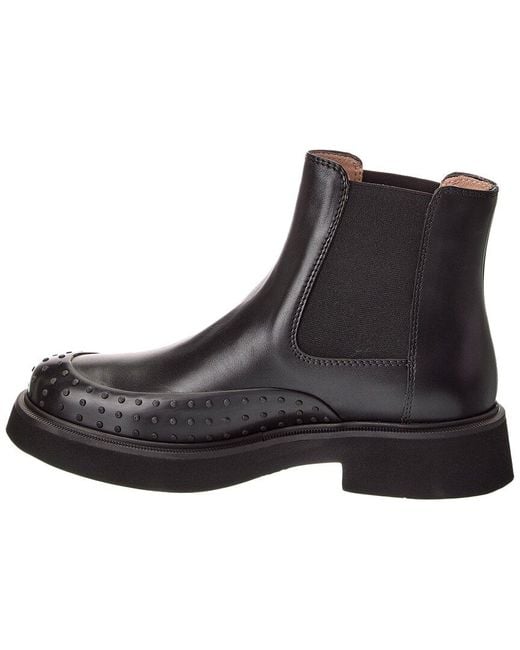 Tod's Black Gomma Suede Boot