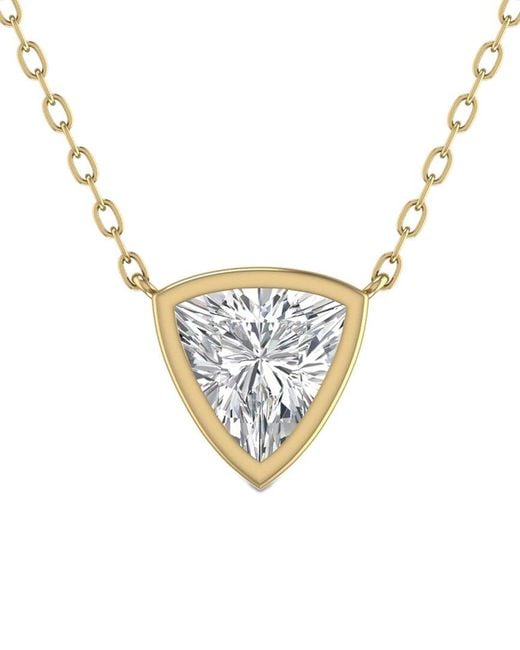 Lab Grown Diamonds Metallic 14k 0.50 Ct. Tw. Lab Grown Diamond Necklace