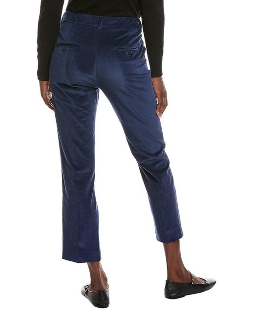 Weekend by Maxmara Blue Marruca Corduroy High-Rise Capri