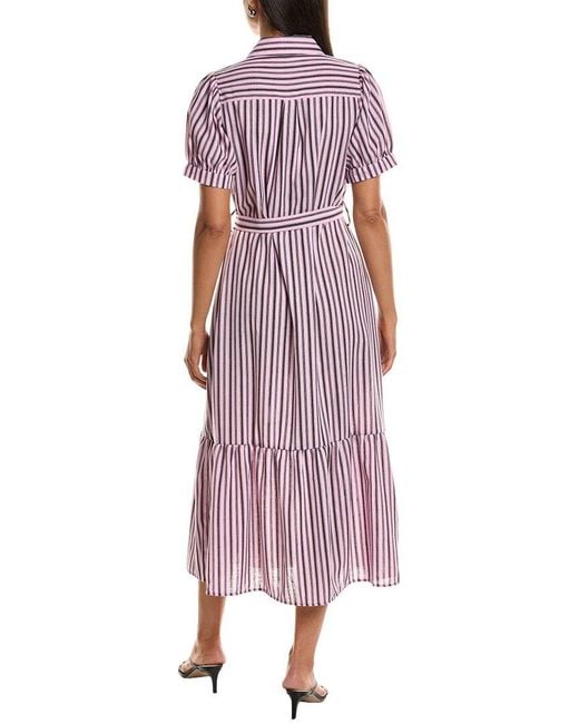 LUXE ALWAYS Purple Shirtdress
