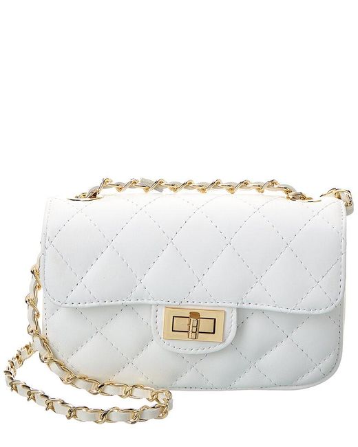 Persaman New York White Gia Leather Crossbody