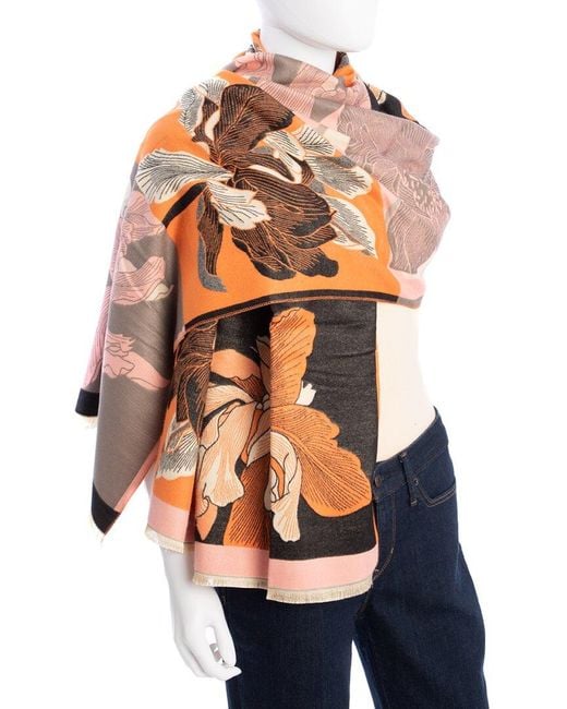 Saachi Orange Reversible Scarf