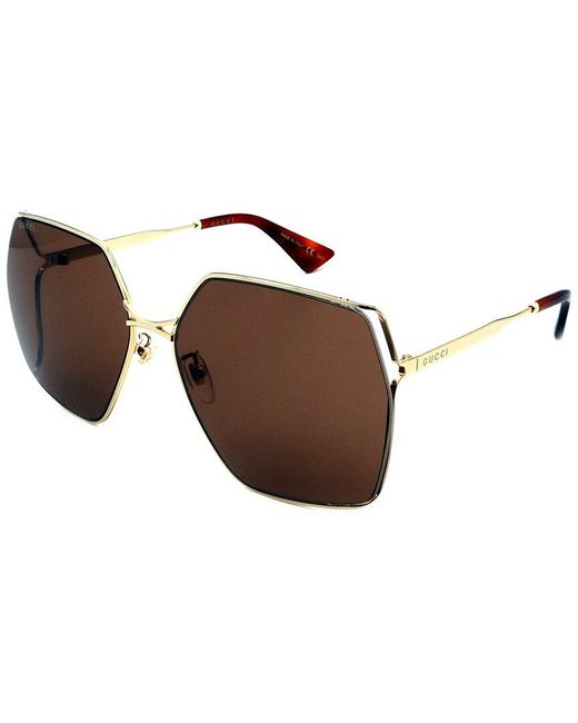 Gucci Metallic GG0817S 002 Women's Sunglasses