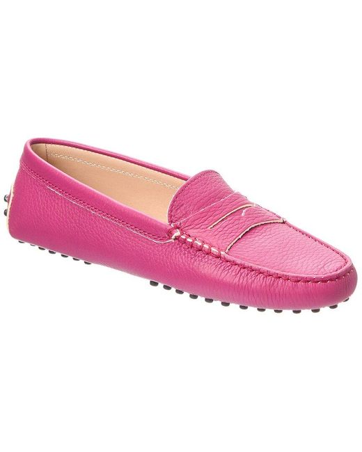 Loafers Mocassino Tod's Gommino Woman PINK Gommino Driving