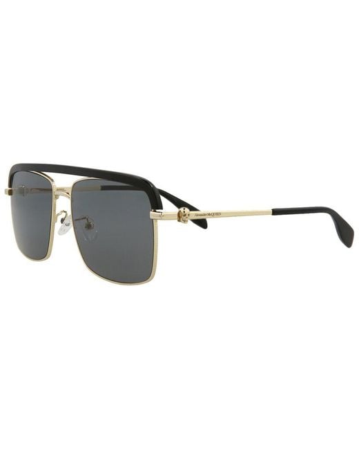 Alexander McQueen Black Am0258s 59mm Sunglasses for men