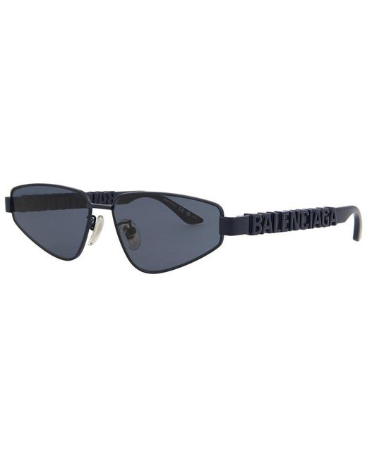 Balenciaga Blue Unisex Bb0107s 61mm Sunglasses