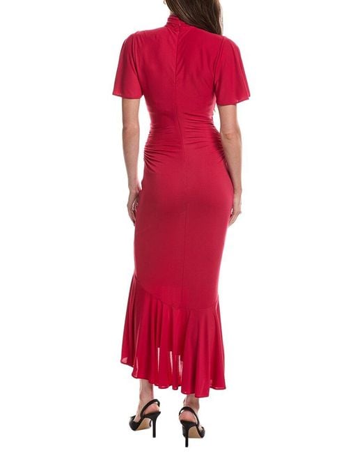 Cinq À Sept Red Rosita Midi Dress