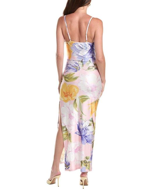 Marion Pink Solid Maxi Dress