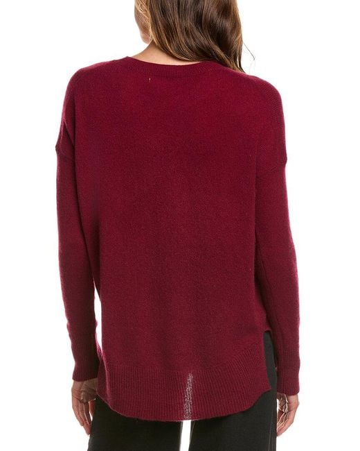 Philosophy Red Oversized Crewneck Cashmere Sweater
