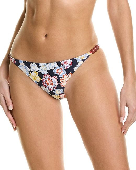 Tanya Taylor Blue Tia Bikini Bottom
