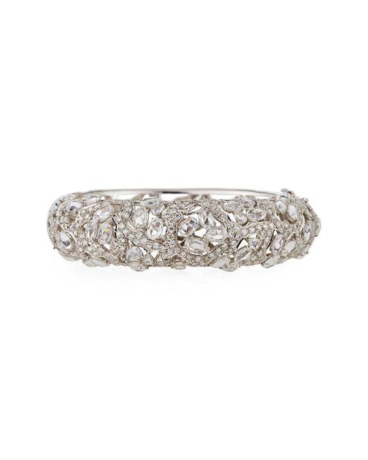 Diana M White Fine Jewelry 18k 6.37 Ct. Tw. Diamond Bracelet