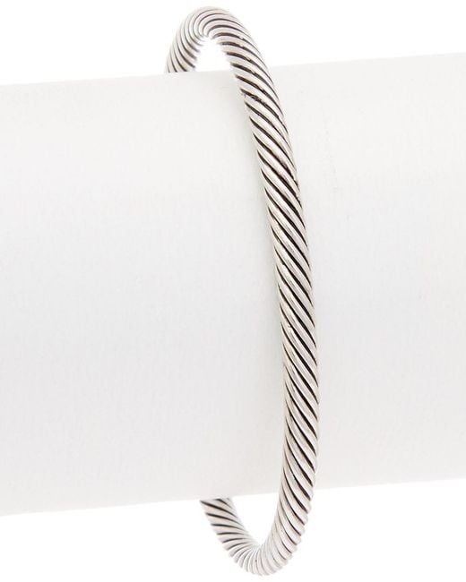 Juvell White 18k Two-tone Plated Mother-of-pearl Bangle