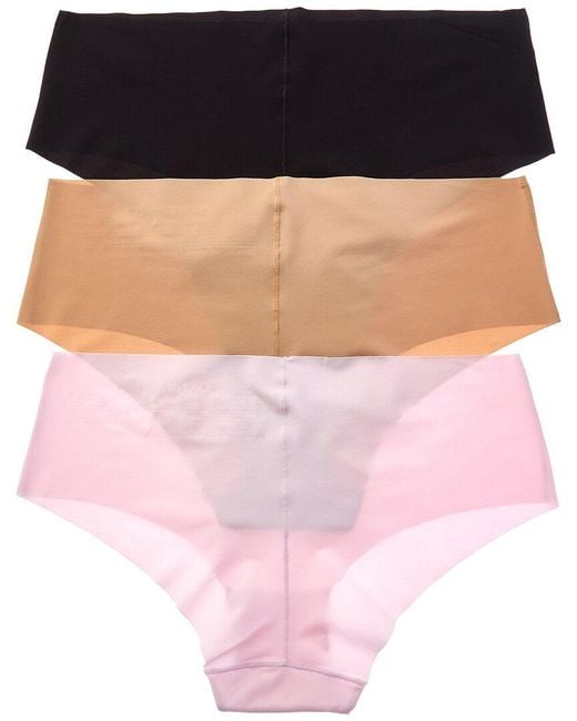 DKNY Purple Set Of 3 Litewear Cut Hipster